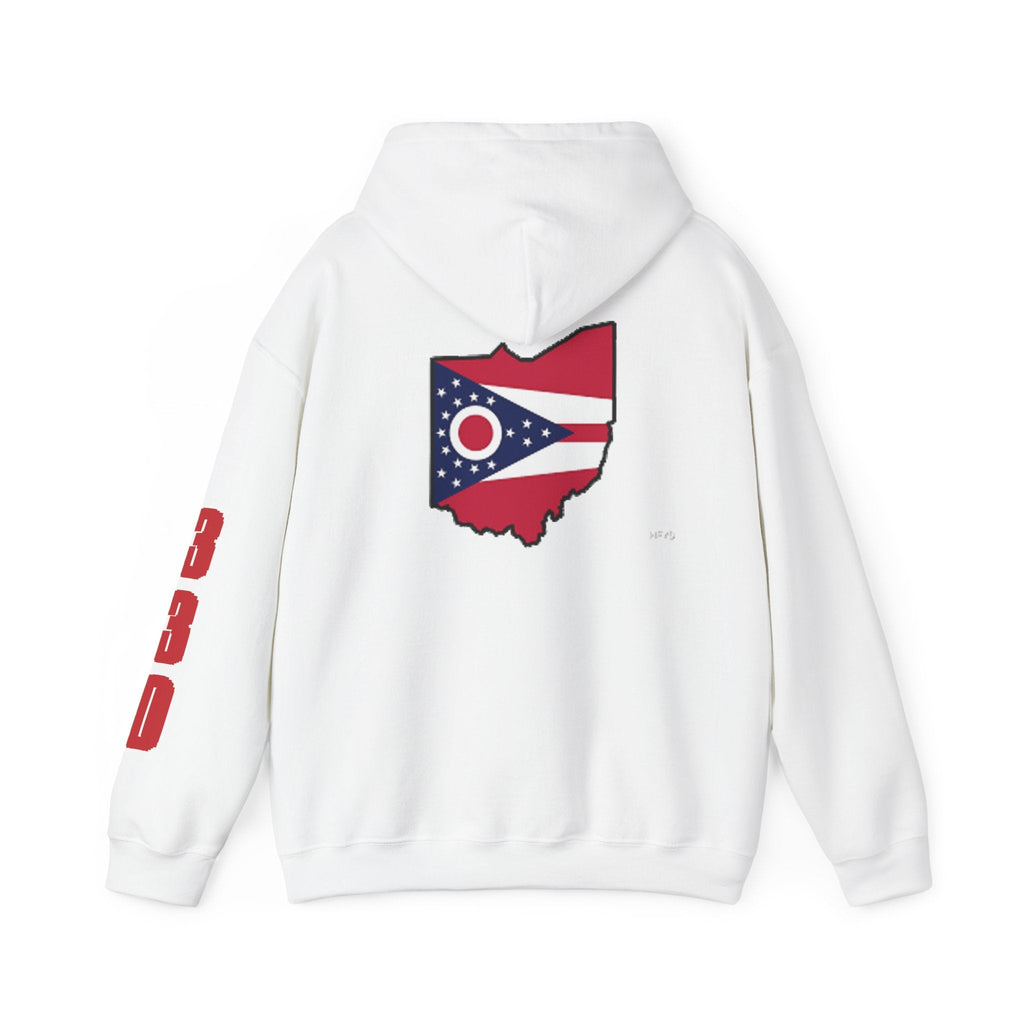 Ohio Flag Hoodie — State Outline - 314 Originals