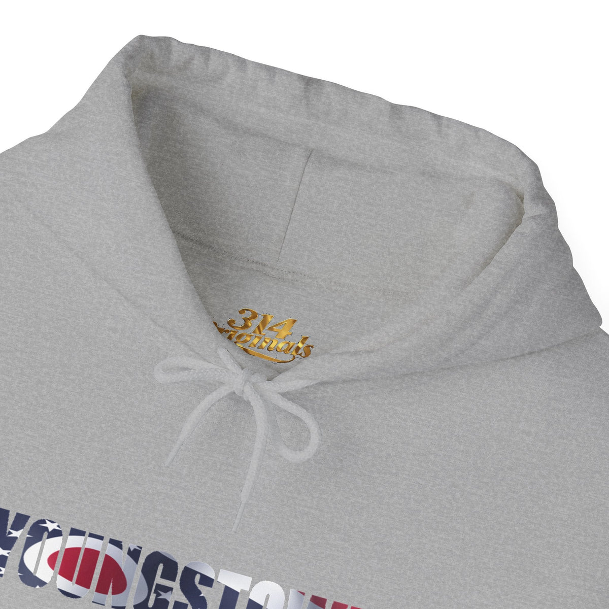 Ohio Flag Hoodie — State Outline with American Stars & Stripes Design - 314 Originals