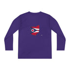 Ohio Flag Youth Long Sleeve Tee — Youngstown Text Graphic - 314 Originals