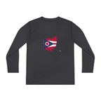 Ohio Flag Youth Long Sleeve Tee — Youngstown Text Graphic - 314 Originals