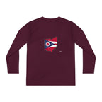 Ohio Flag Youth Long Sleeve Tee — Youngstown Text Graphic - 314 Originals
