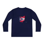 Ohio Flag Youth Long Sleeve Tee — Youngstown Text Graphic - 314 Originals