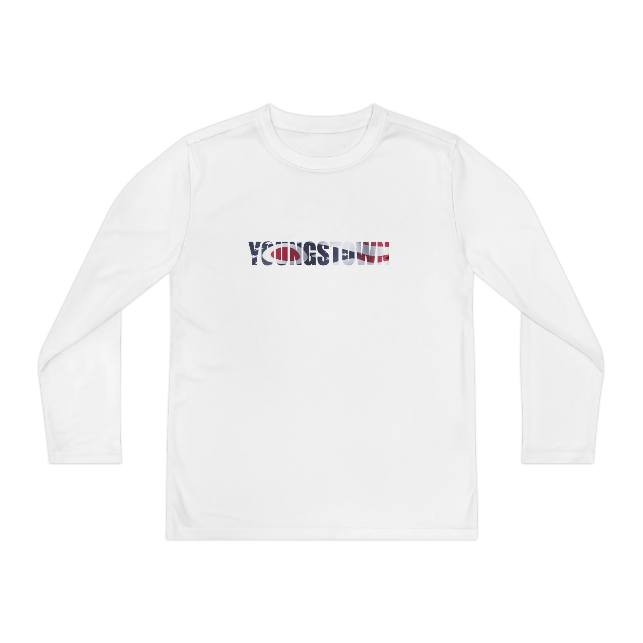 Ohio Flag Youth Long Sleeve Tee — Youngstown Text Graphic - 314 Originals