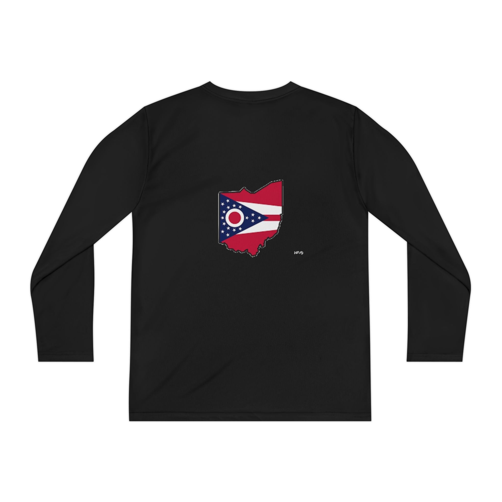 Ohio Flag Youth Long Sleeve Tee — Youngstown Text Graphic - 314 Originals