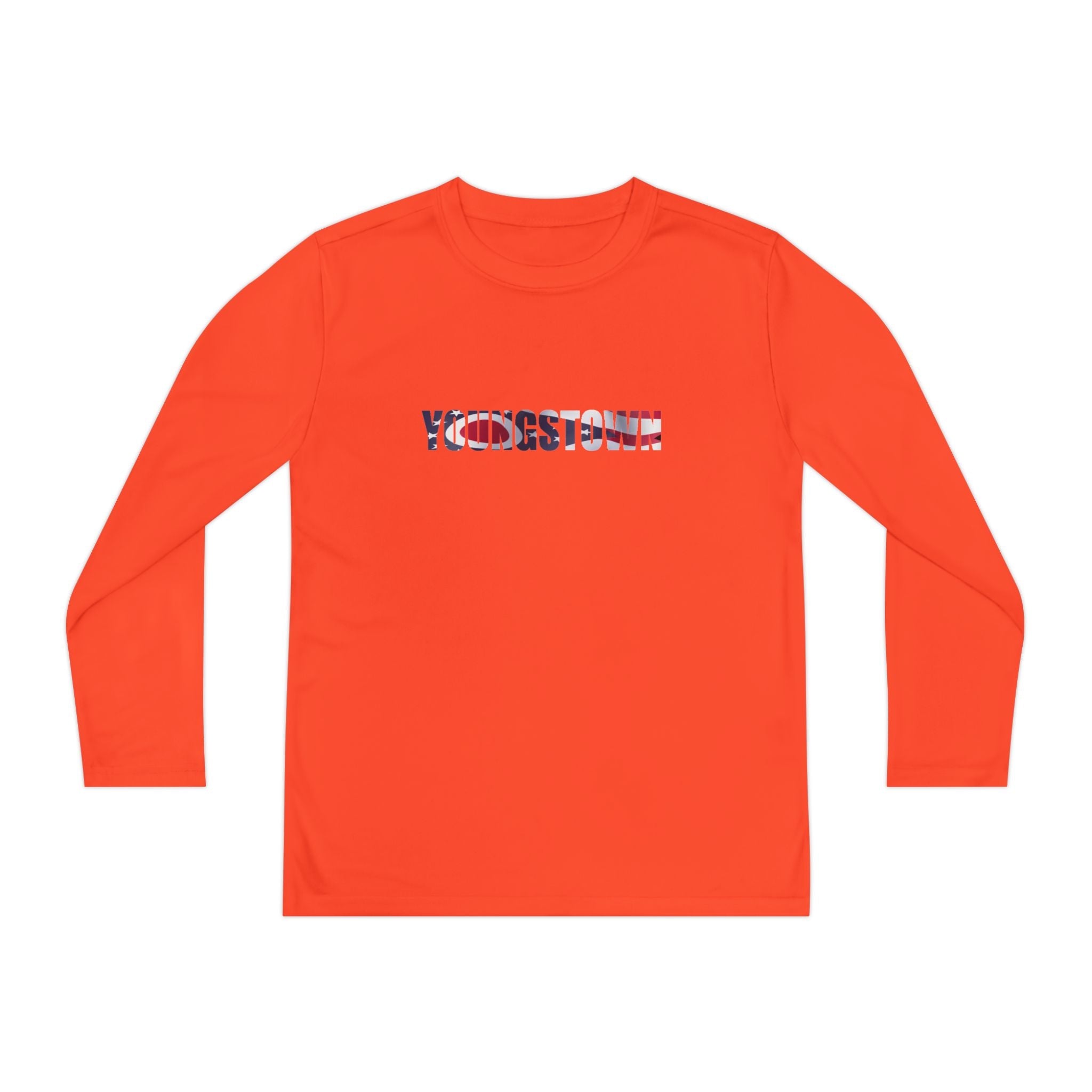 Ohio Flag Youth Long Sleeve Tee — Youngstown Text Graphic - 314 Originals