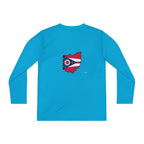 Ohio Flag Youth Long Sleeve Tee — Youngstown Text Graphic - 314 Originals