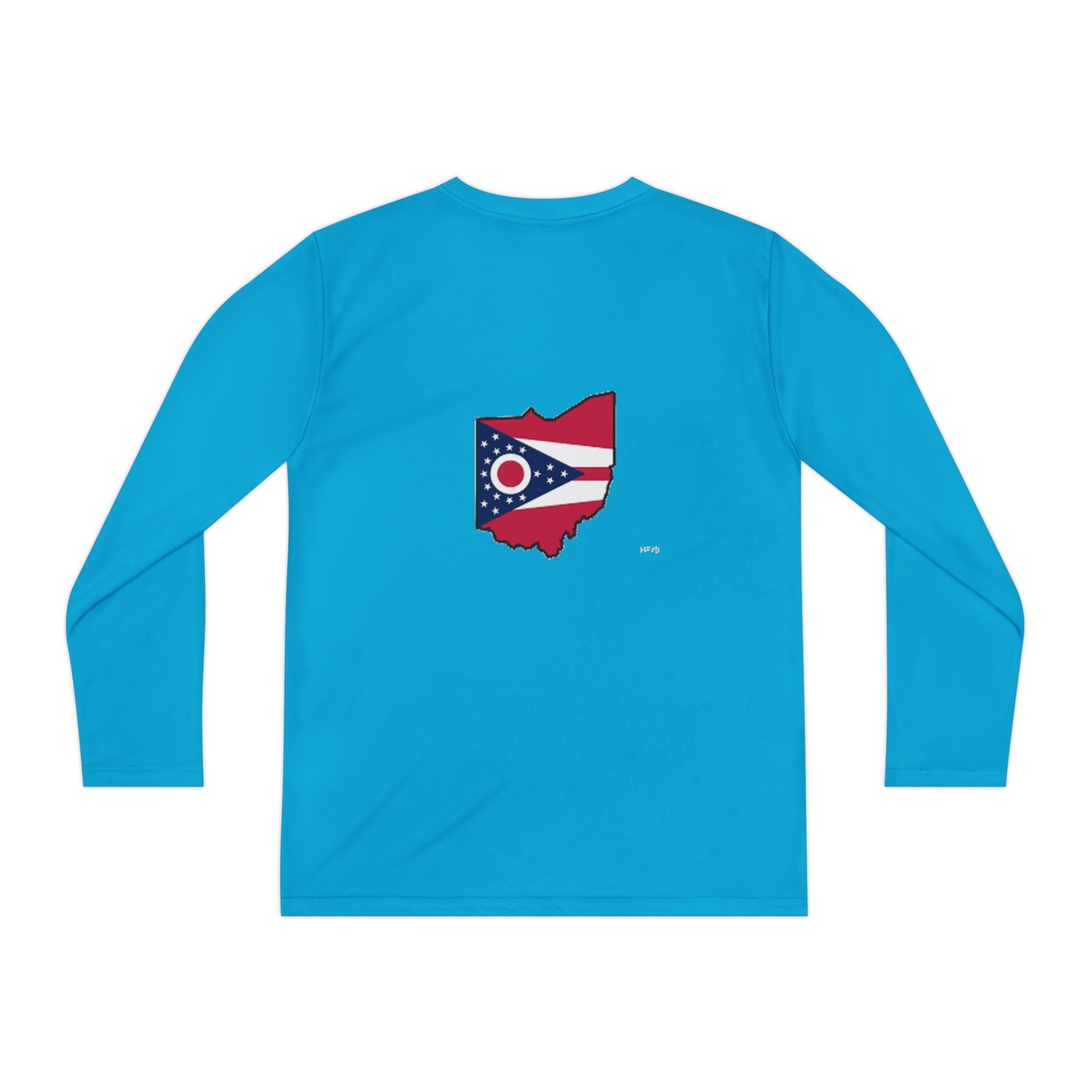 Ohio Flag Youth Long Sleeve Tee — Youngstown Text Graphic - 314 Originals