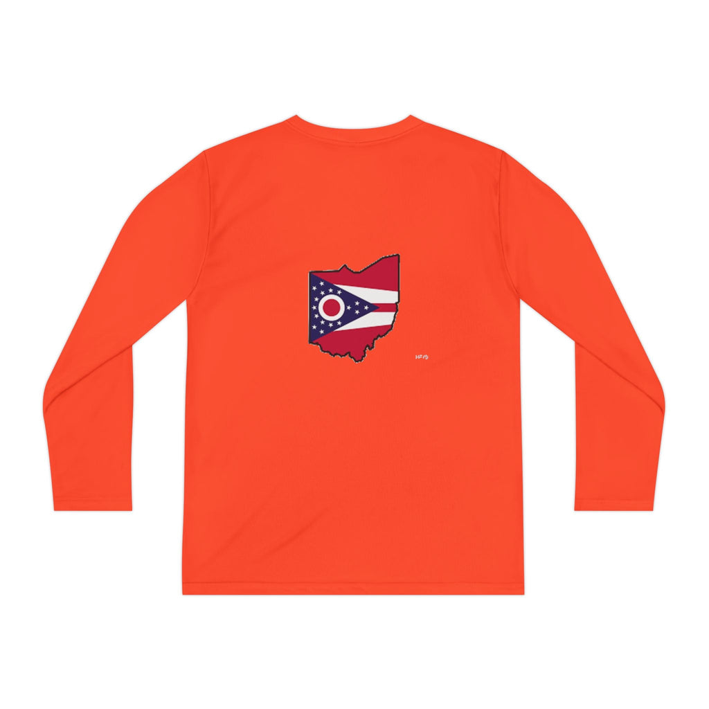 Ohio Flag Youth Long Sleeve Tee — Youngstown Text Graphic - 314 Originals