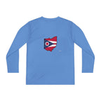 Ohio Flag Youth Long Sleeve Tee — Youngstown Text Graphic - 314 Originals