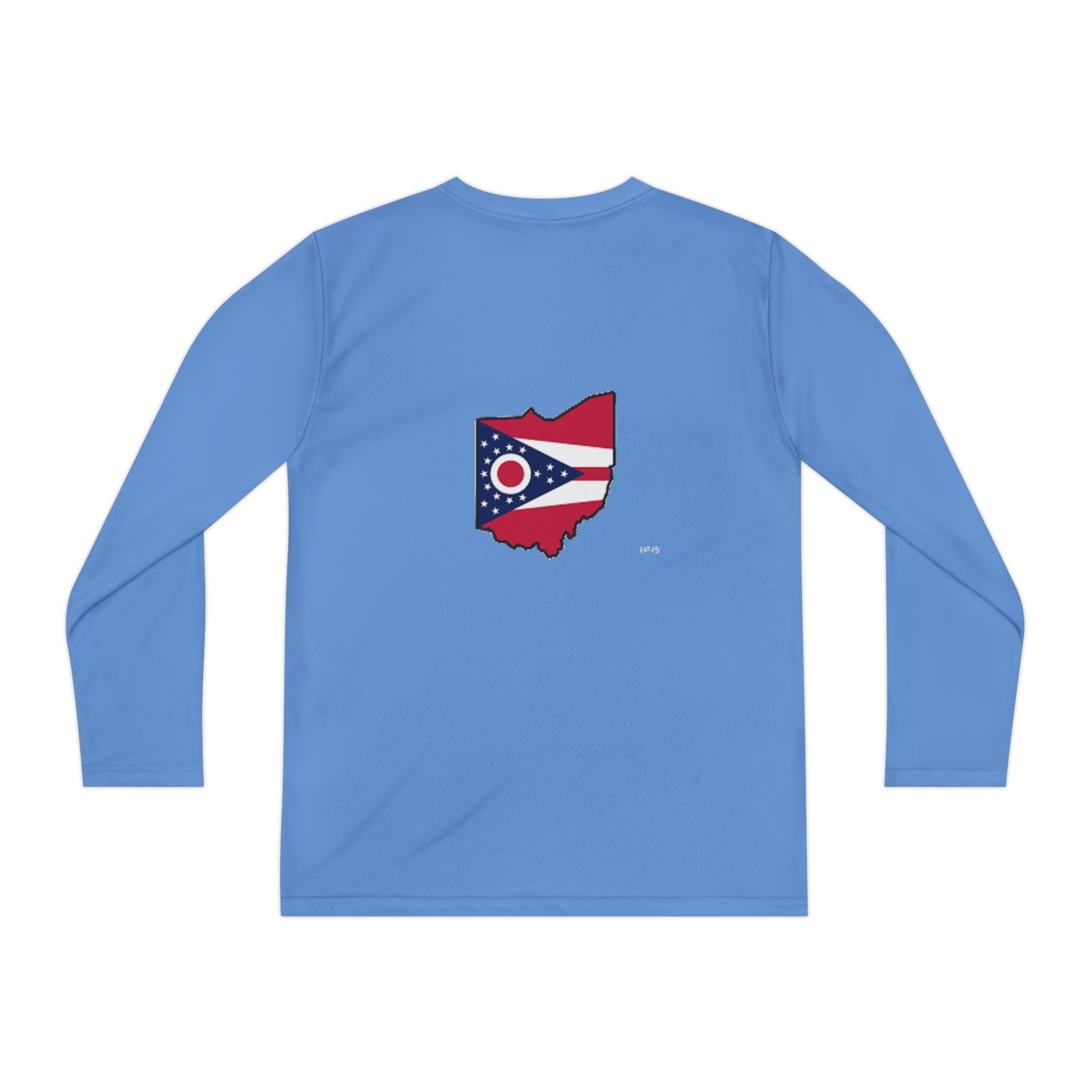 Ohio Flag Youth Long Sleeve Tee — Youngstown Text Graphic - 314 Originals