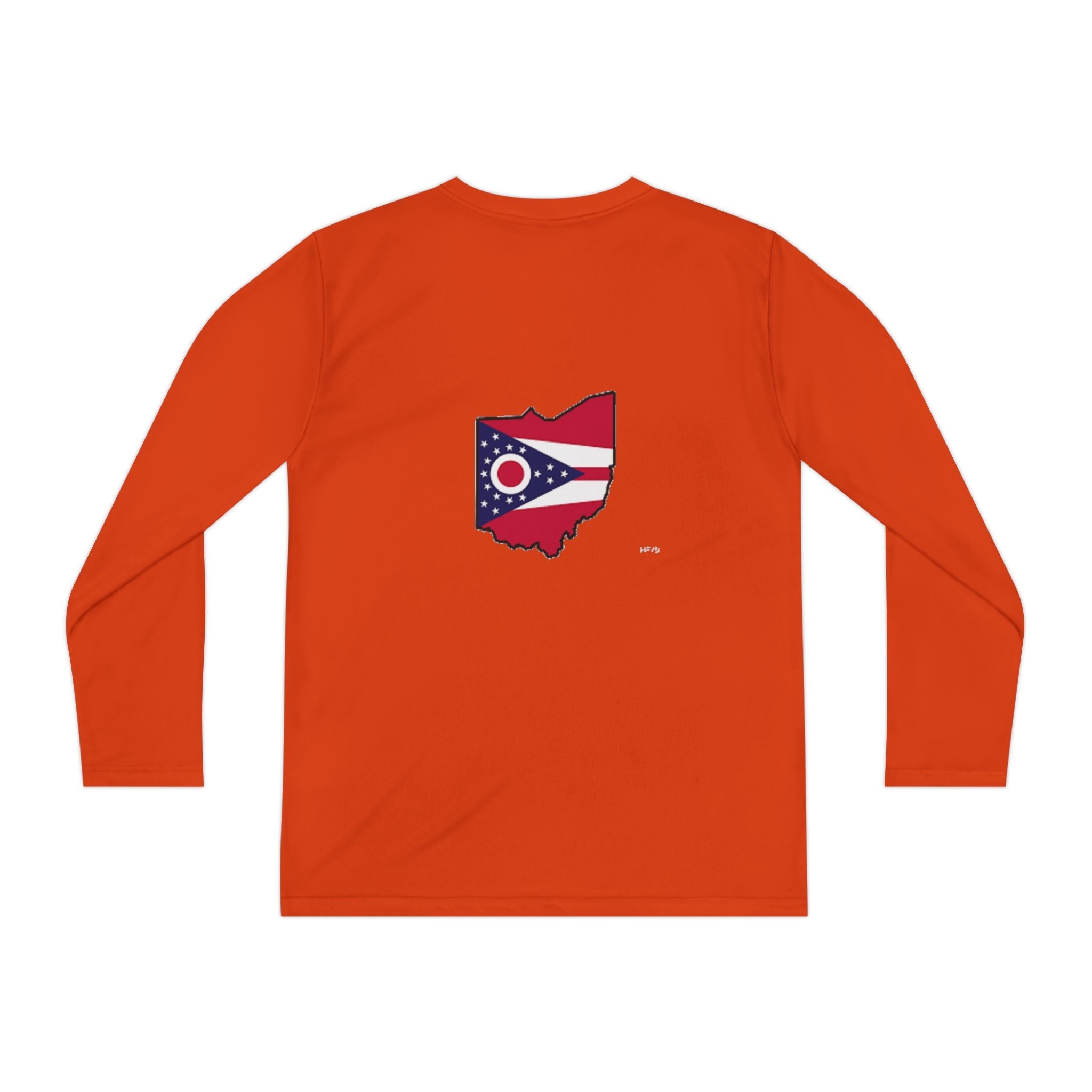 Ohio Flag Youth Long Sleeve Tee — Youngstown Text Graphic - 314 Originals