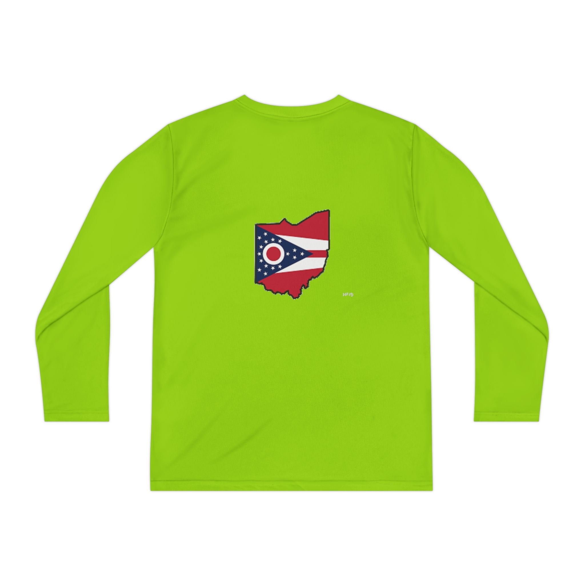 Ohio Flag Youth Long Sleeve Tee — Youngstown Text Graphic - 314 Originals