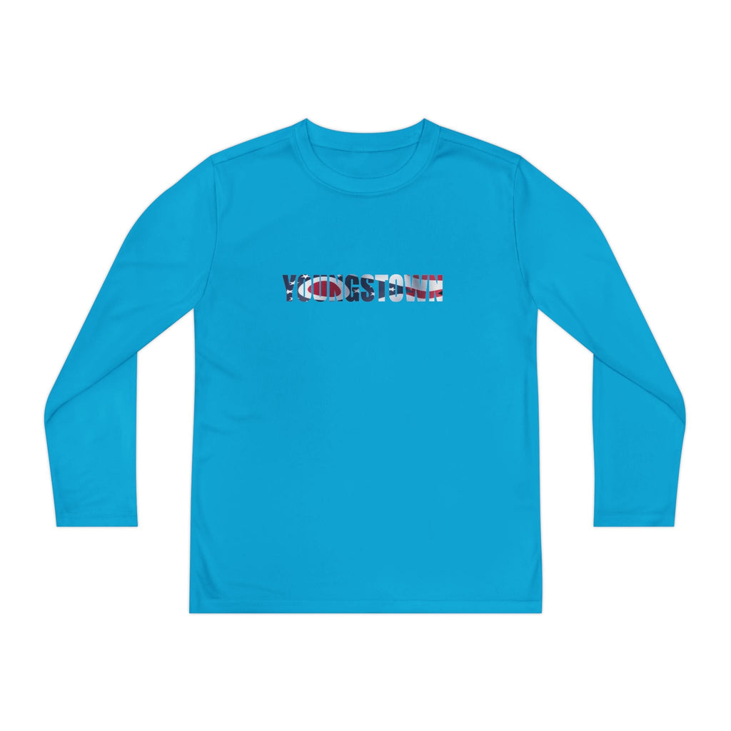 Ohio Flag Youth Long Sleeve Tee — Youngstown Text Graphic - 314 Originals