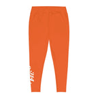 Orange Plus Size Leggings — Subtle Side Script Graphic, Comfortable Everyday Activewear - 314 Originals
