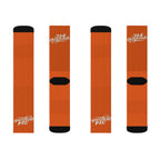 Orange Sublimation Socks with '314 Originals' Script — Athletic Crew Socks - 314 Originals