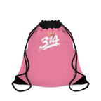 Pink 314 Crown Drawstring Gym Sack - 314 Originals