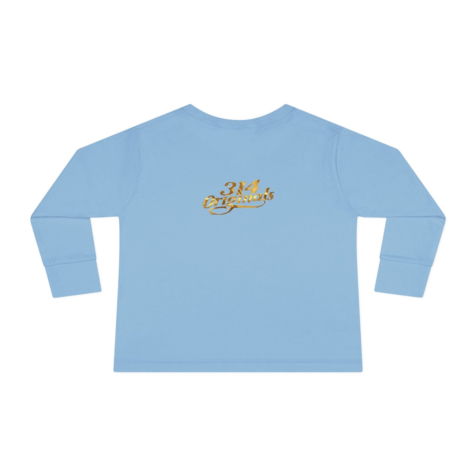 Prince Toddler Long Sleeve Tee — Gold Crown Script - 314 Originals