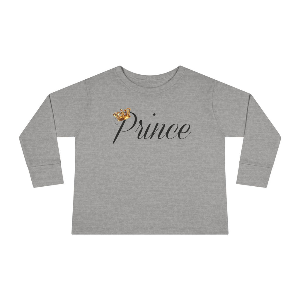 Prince Toddler Long Sleeve Tee — Gold Crown Script - 314 Originals