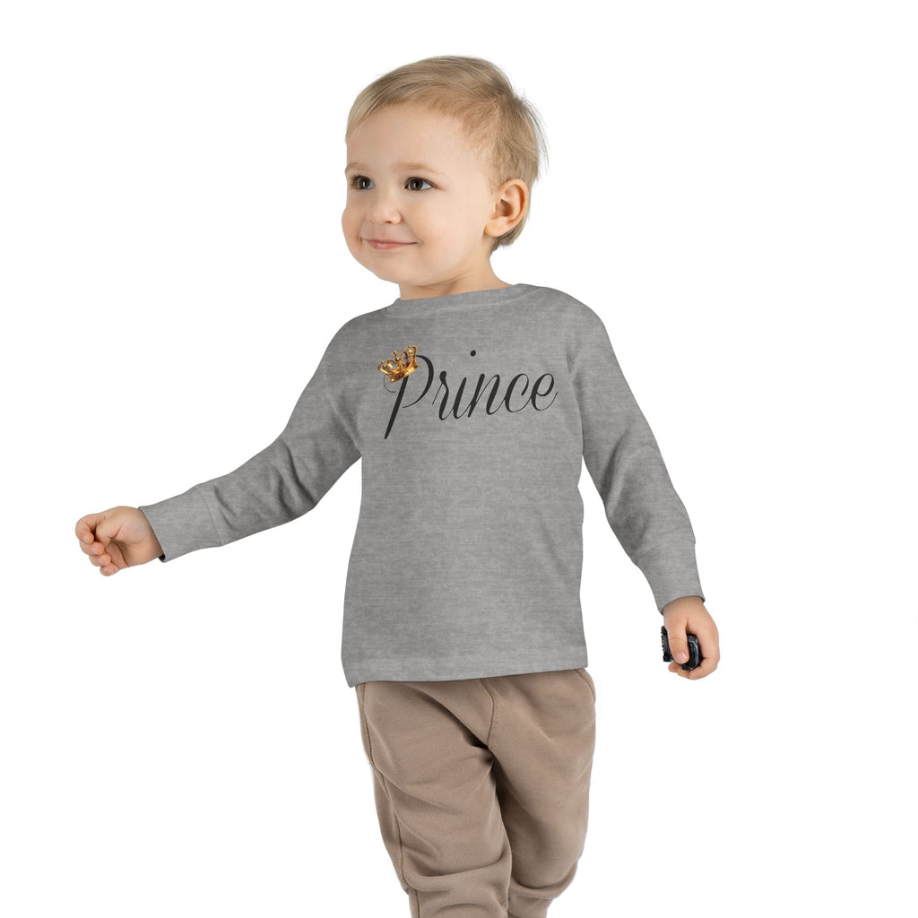 Prince Toddler Long Sleeve Tee — Gold Crown Script - 314 Originals