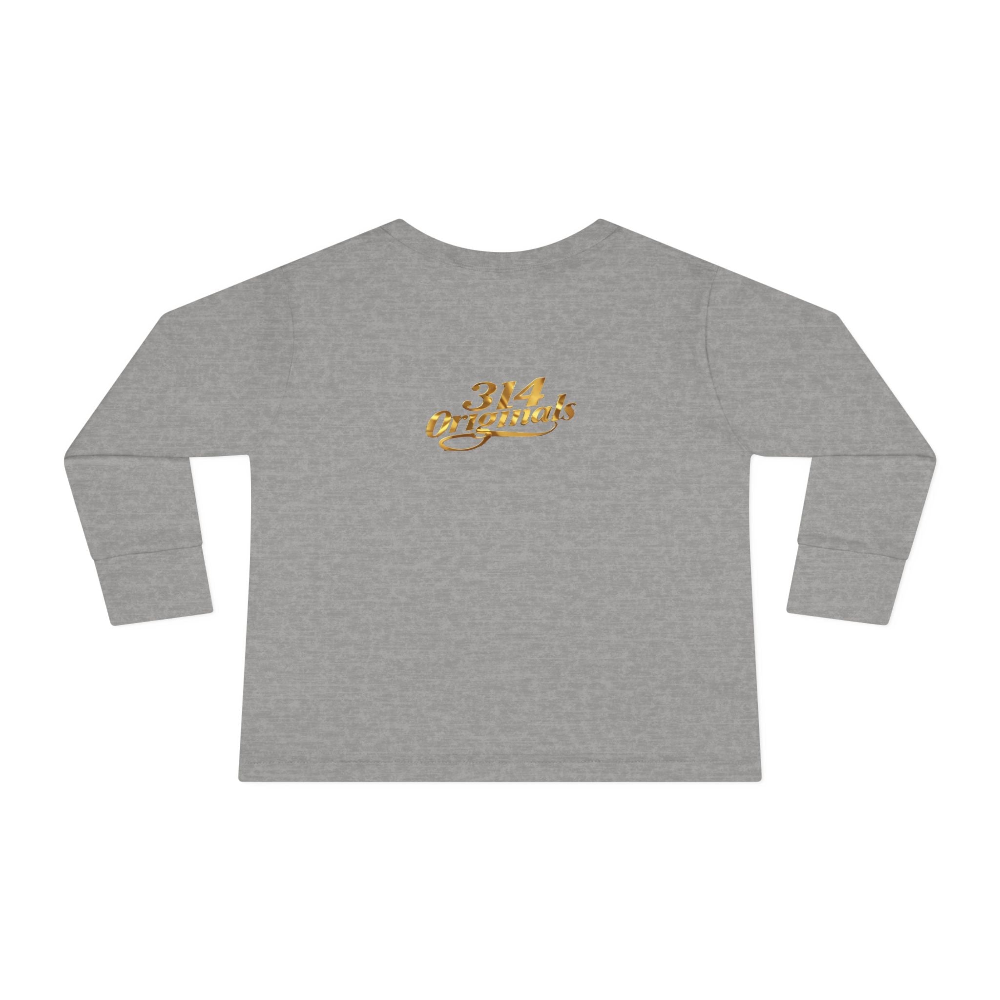 Prince Toddler Long Sleeve Tee — Gold Crown Script - 314 Originals