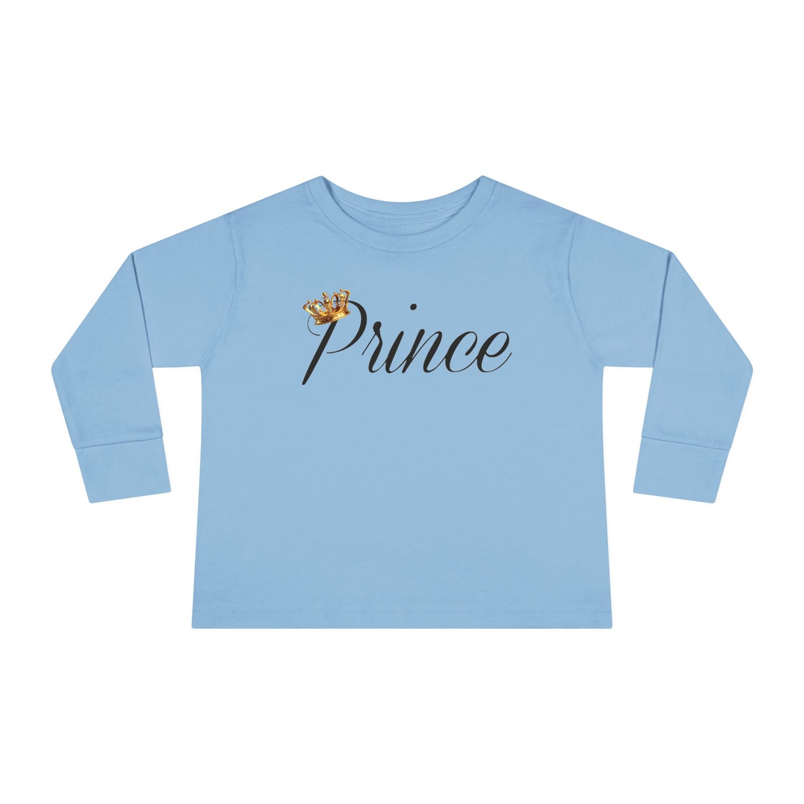 Prince Toddler Long Sleeve Tee — Gold Crown Script - 314 Originals
