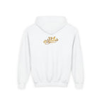Princess Hoodie — Pink Script with Floral Tiara, Cute Kids Pullover - 314 Originals