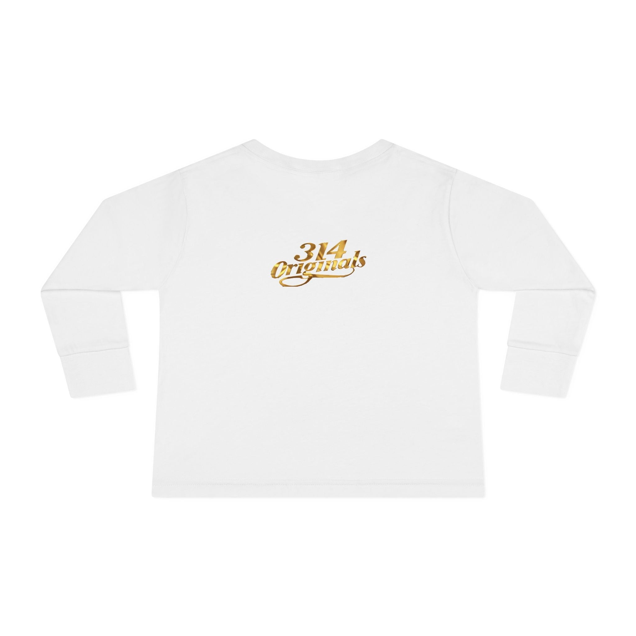 "Princess" Pink Script Top with Gold Sparkle Accent-Toddler Long Sleeve Tee - 314 Originals