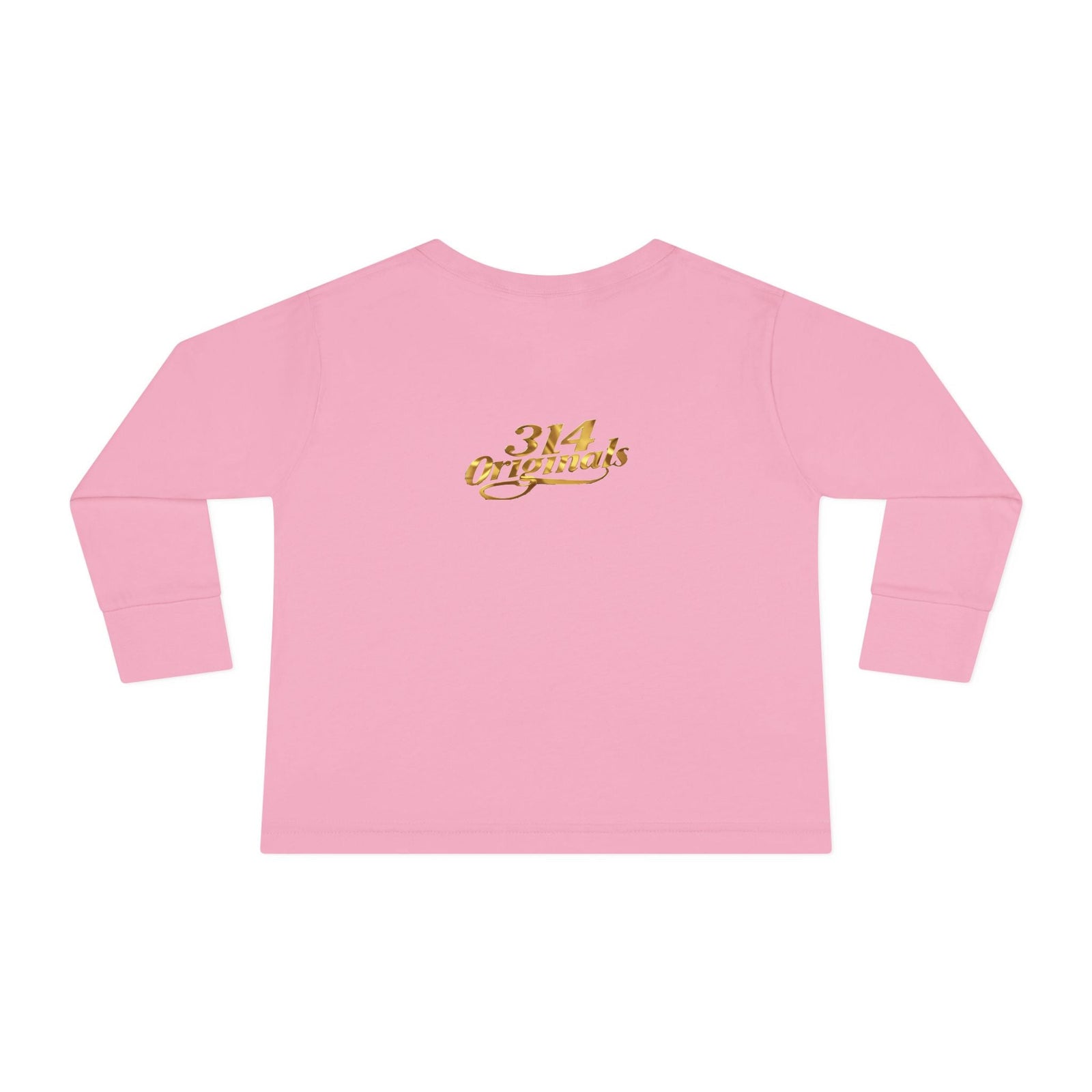"Princess" Script Top with Gold Crown-Toddler Long Sleeve Tee - 314 Originals