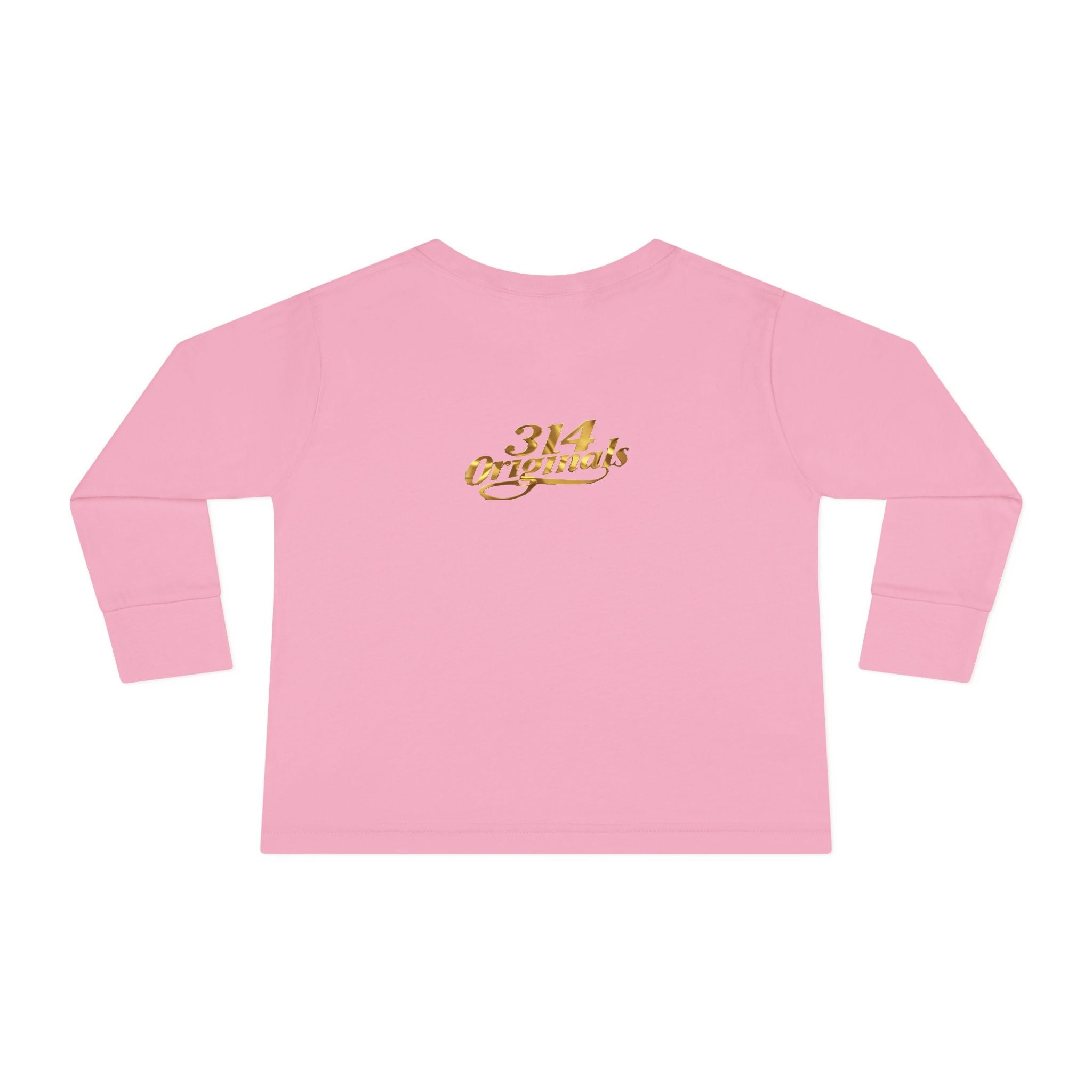 "Princess" Script Top with Gold Crown-Toddler Long Sleeve Tee - 314 Originals