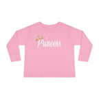"Princess" Script Top with Gold Crown-Toddler Long Sleeve Tee - 314 Originals