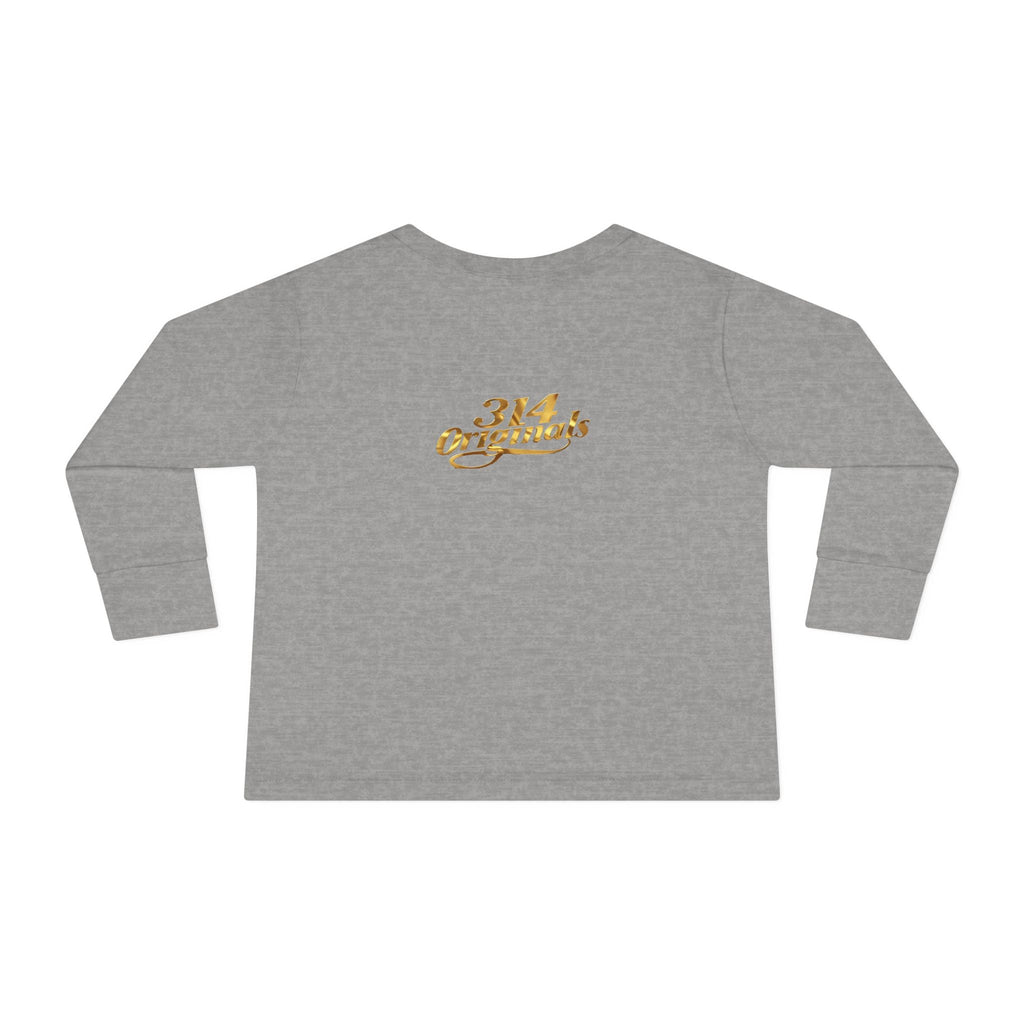 "Princess" Script Top with Gold Crown-Toddler Long Sleeve Tee - 314 Originals