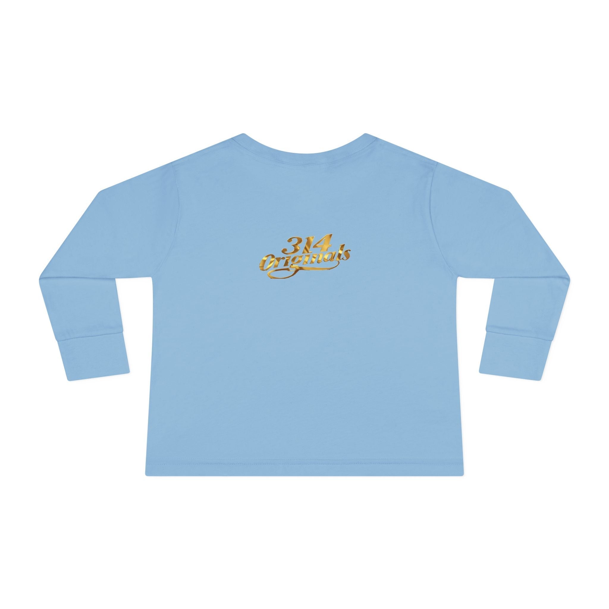 "Princess" Script Top with Gold Crown-Toddler Long Sleeve Tee - 314 Originals