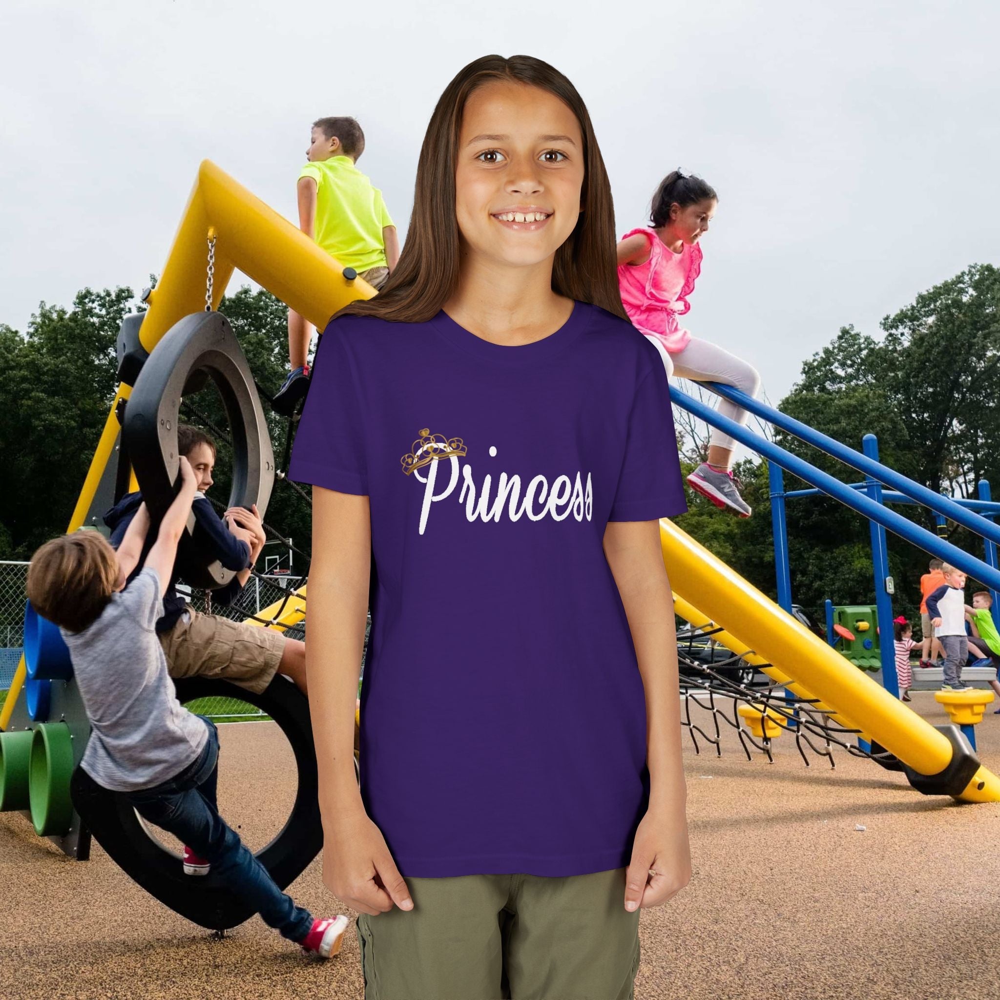 Princess Youth Tee — Sparkle Crown Kids T-Shirt - 314 Originals