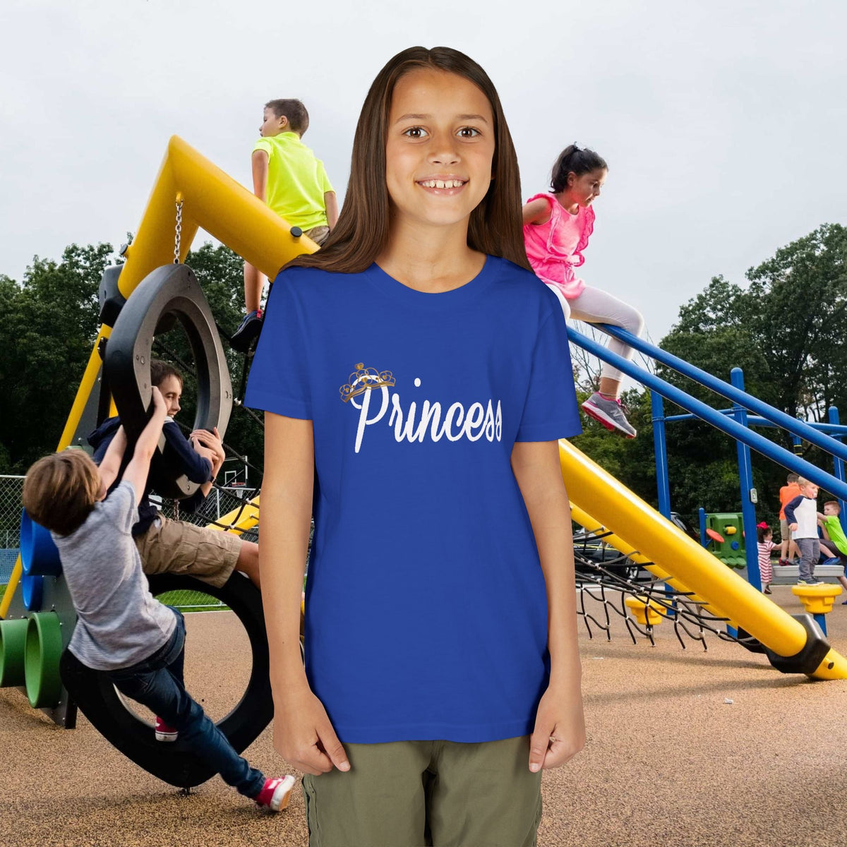 Princess Youth Tee — Sparkle Crown Kids T-Shirt - 314 Originals