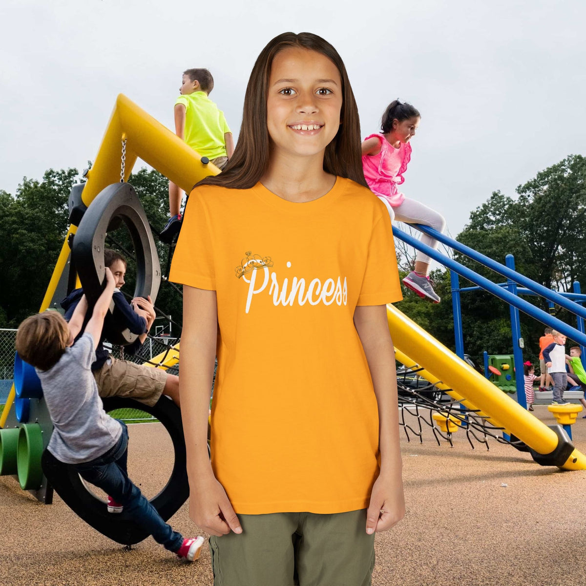 Princess Youth Tee — Sparkle Crown Kids T-Shirt - 314 Originals