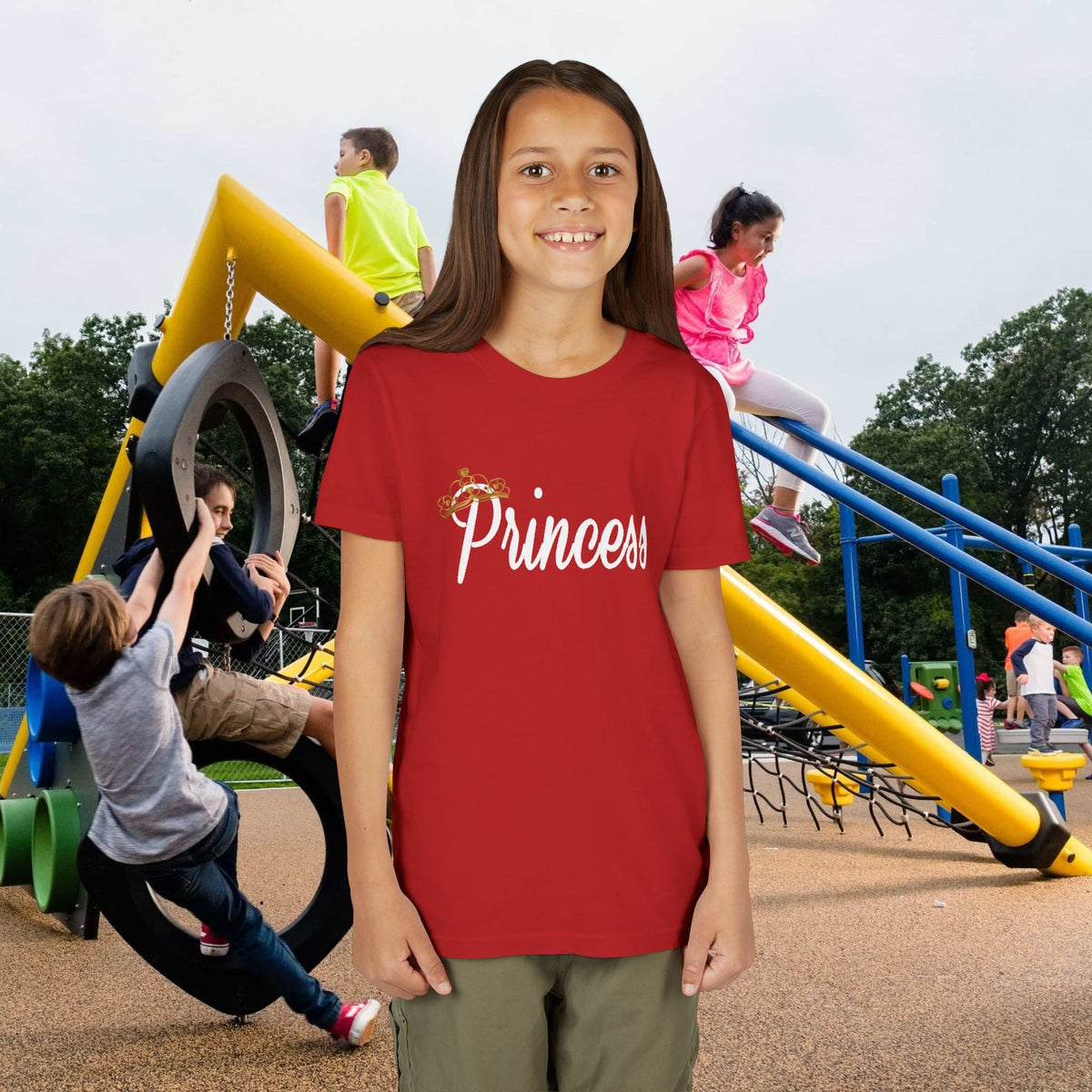 Princess Youth Tee — Sparkle Crown Kids T-Shirt - 314 Originals