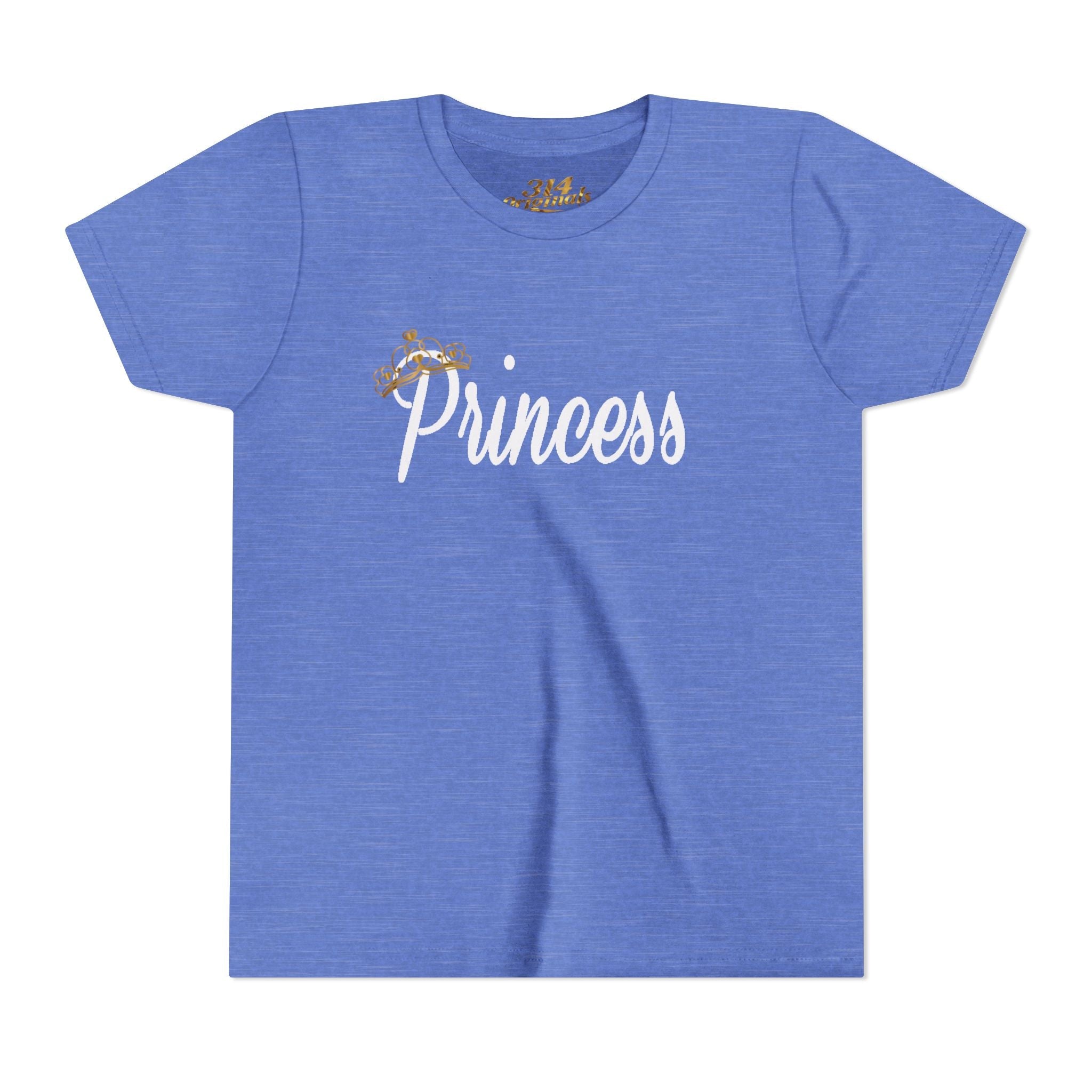Princess Youth Tee — Sparkle Crown Kids T-Shirt - 314 Originals