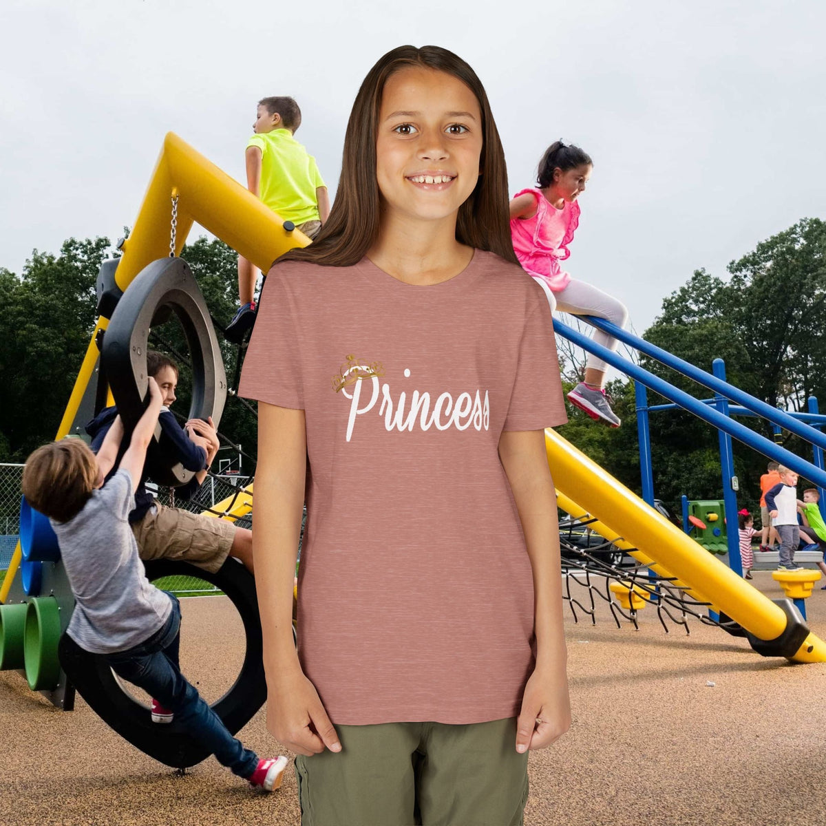 Princess Youth Tee — Sparkle Crown Kids T-Shirt - 314 Originals