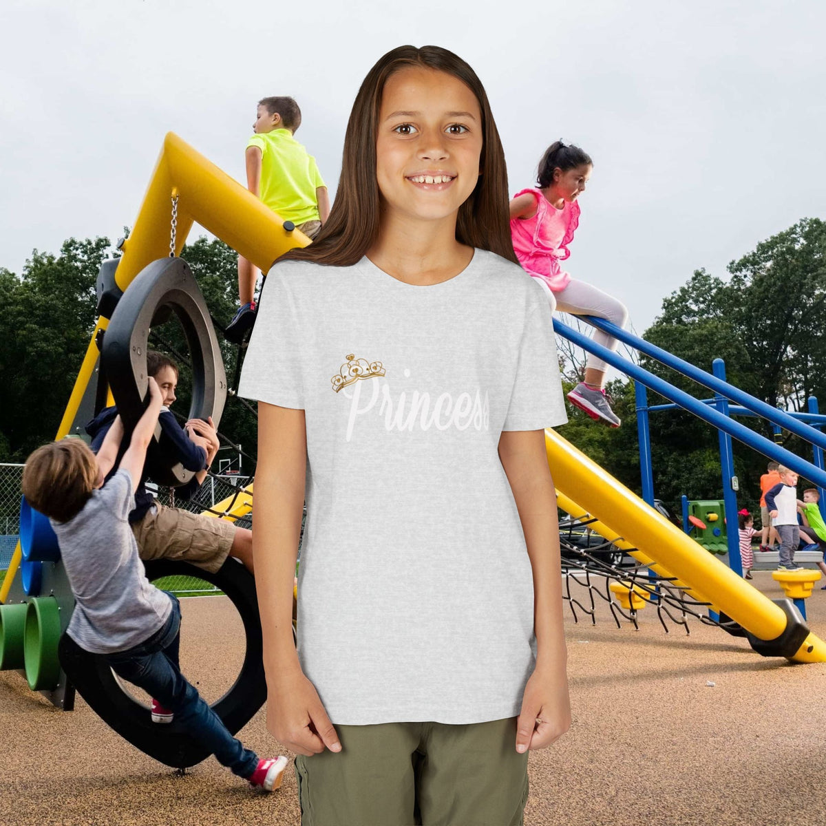Princess Youth Tee — Sparkle Crown Kids T-Shirt - 314 Originals