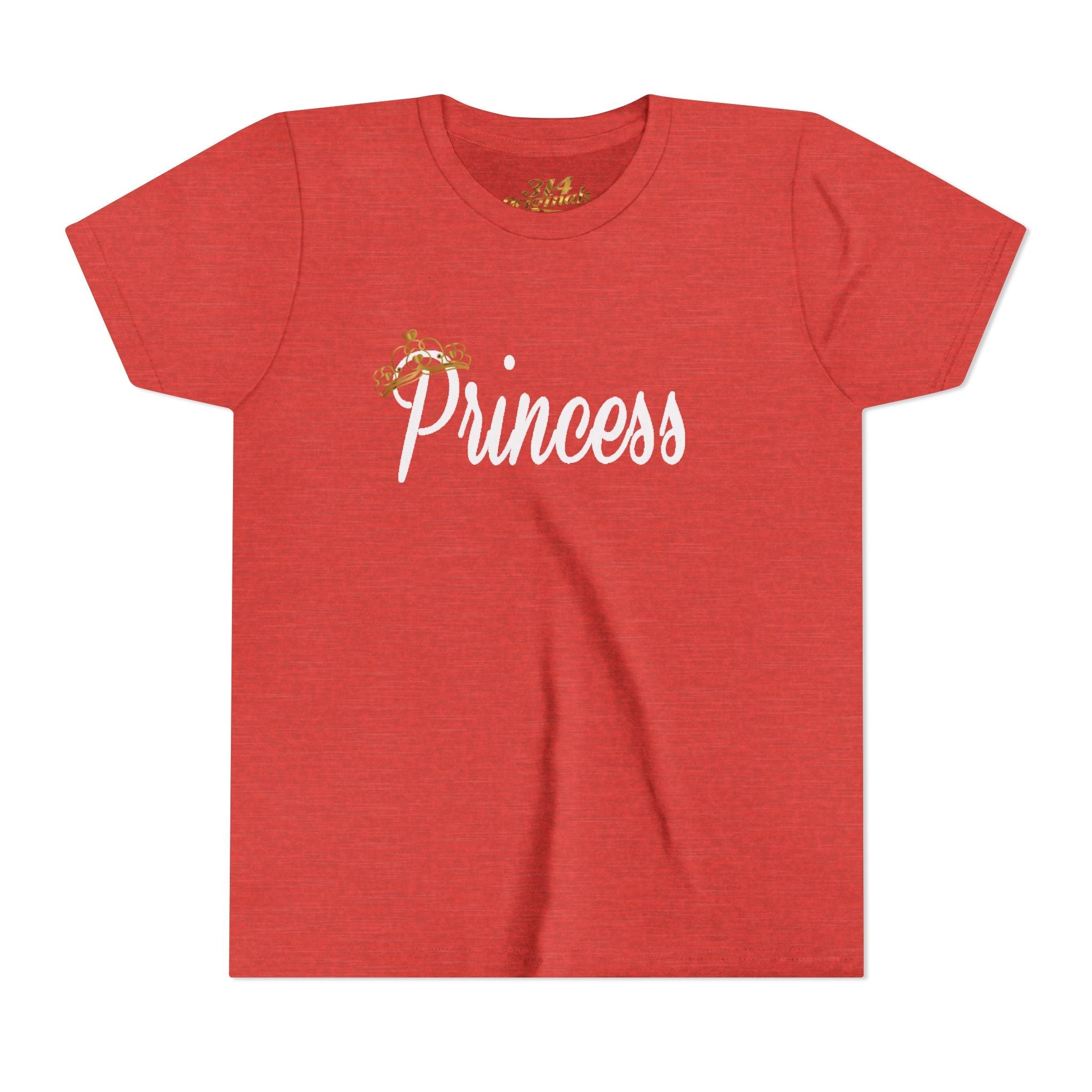 Princess Youth Tee — Sparkle Crown Kids T-Shirt - 314 Originals
