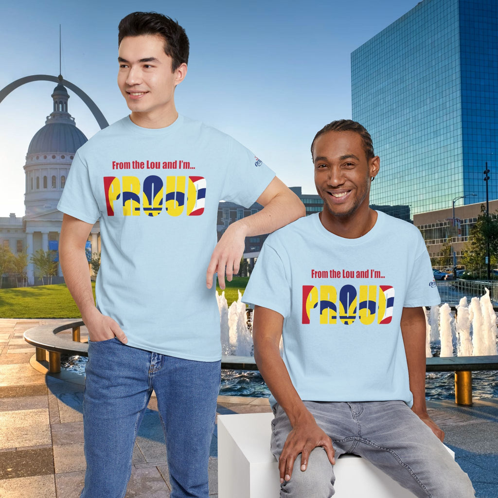 Proud Missouri Flag T-Shirt — "From the Lou and I’m... PROUD" - 314 Originals