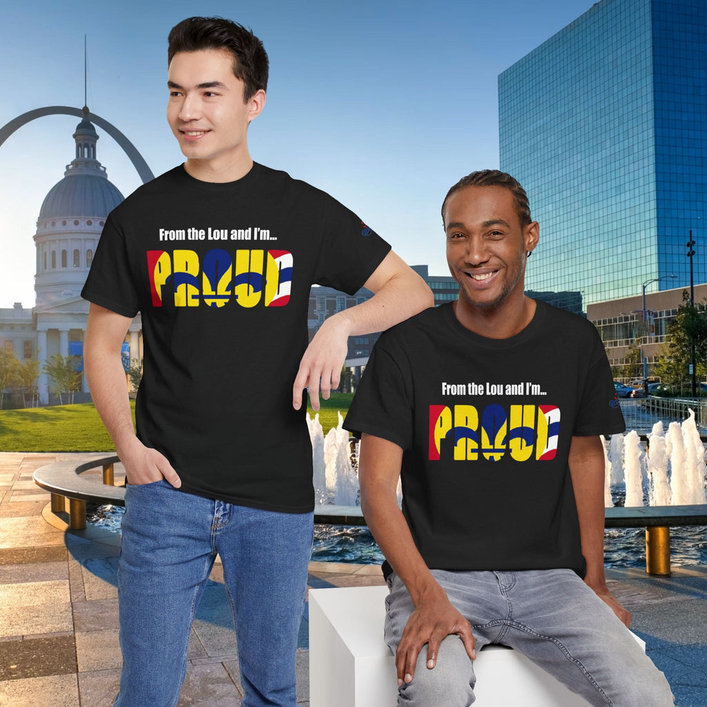 Proud Missouri Flag T-Shirt — "From the Lou and I’m... PROUD" - 314 Originals
