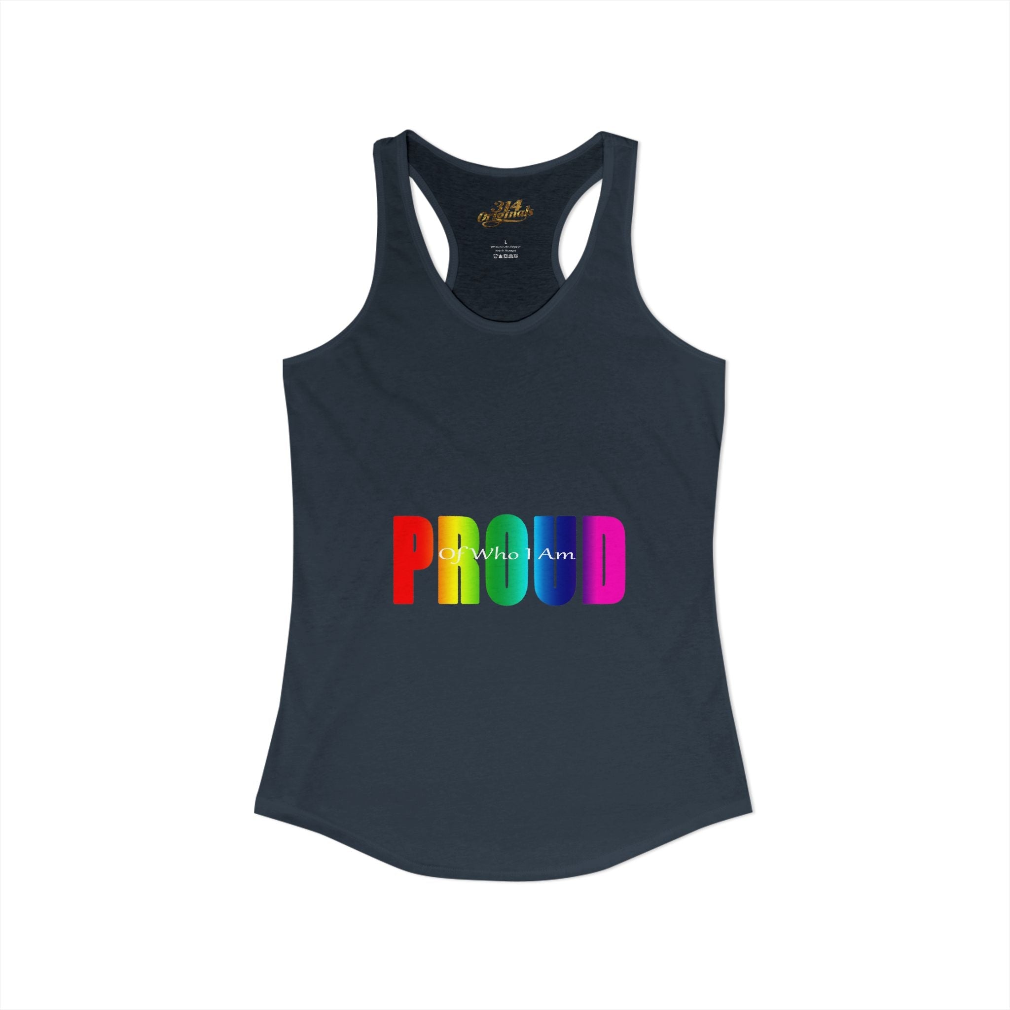 'PROUD' Women's Ideal Racerback Tank - 314 Originals