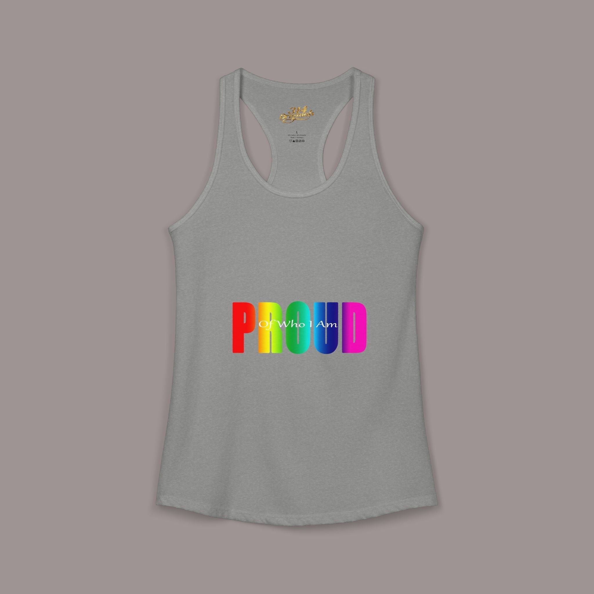 'PROUD' Women's Ideal Racerback Tank - 314 Originals
