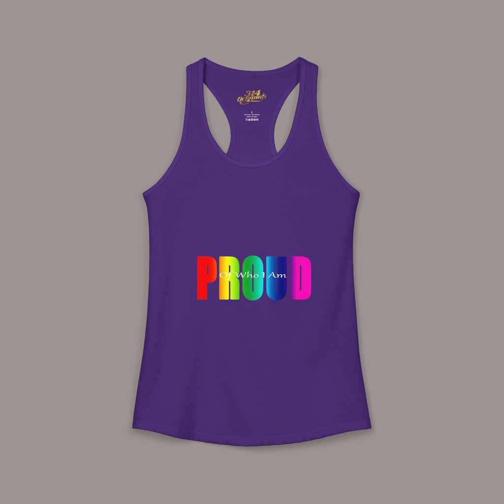 'PROUD' Women's Ideal Racerback Tank - 314 Originals