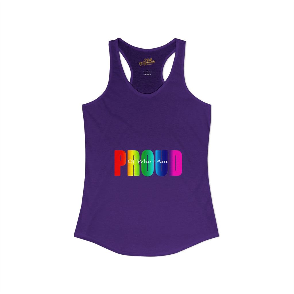 'PROUD' Women's Ideal Racerback Tank - 314 Originals