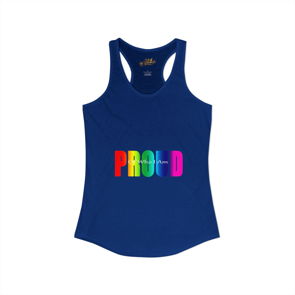 'PROUD' Women's Ideal Racerback Tank - 314 Originals