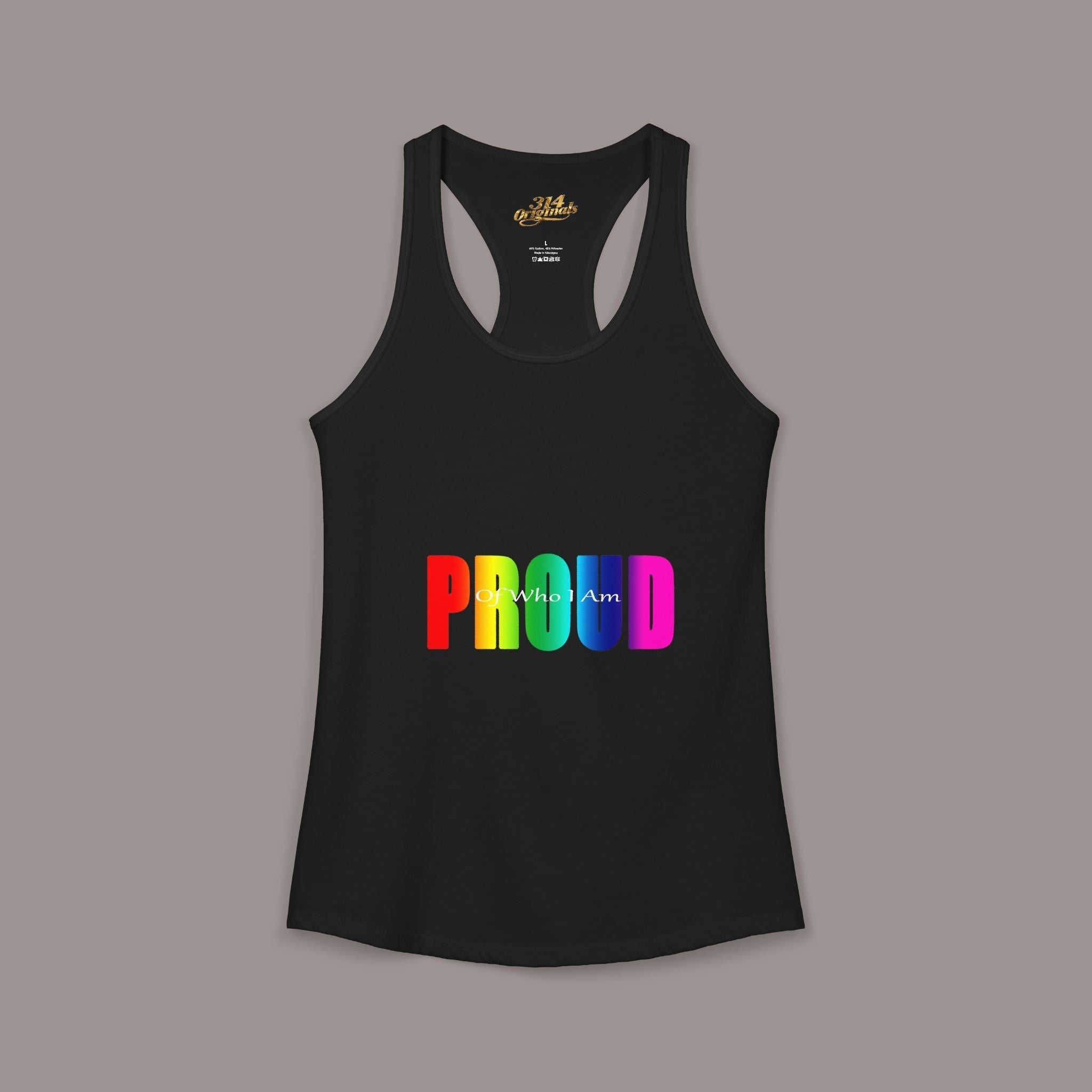 'PROUD' Women's Ideal Racerback Tank - 314 Originals