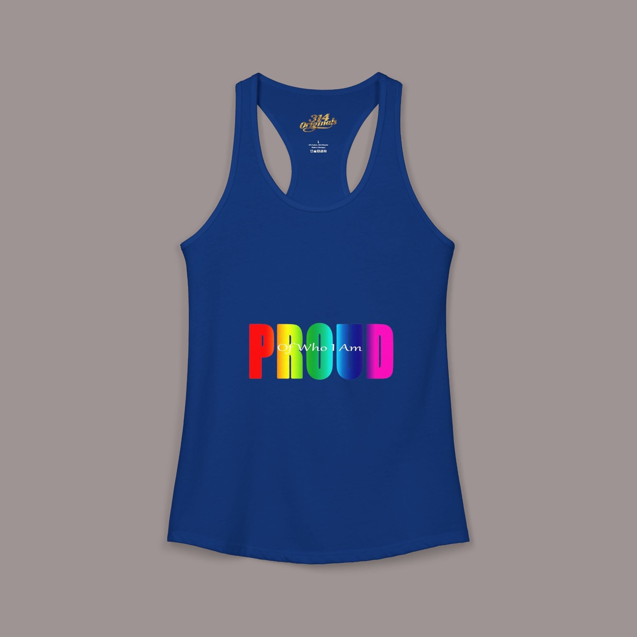 'PROUD' Women's Ideal Racerback Tank - 314 Originals