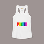 'PROUD' Women's Ideal Racerback Tank - 314 Originals